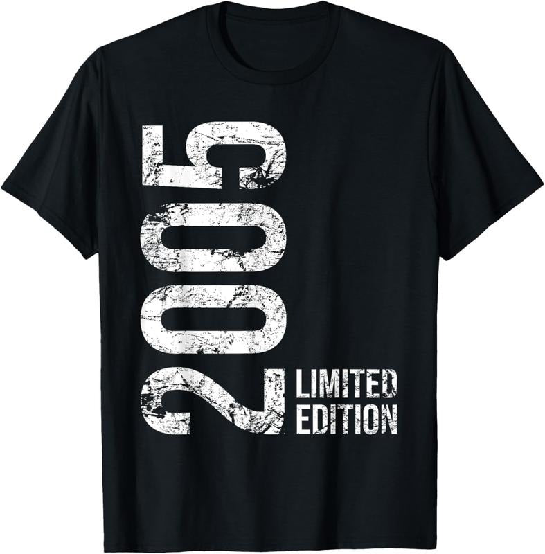 100% Cotton 19th Birthday 19 Years Old Girl Boy 2005 T-Shirt