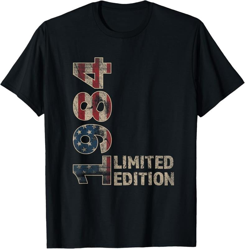 100% Cotton 40th Birthday Gift men Vintage born 1984 turning 40 Year Old T-Shirt