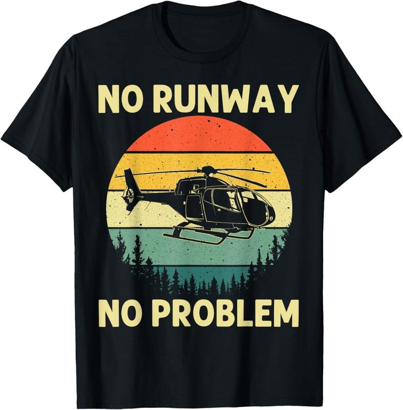 100% Cotton Best Helicopter Art For Men Women Aircraft Helicopter Pilot T-Shirt