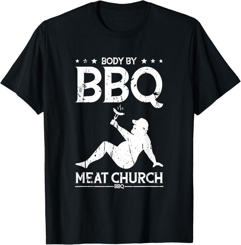 100% Cotton Body By BBQ Meat Church BBQ - BBQ Enthusiasm T-Shirt