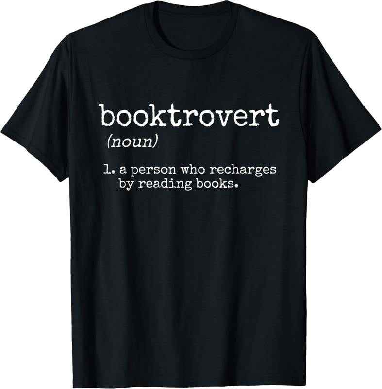 100% Cotton Booktrovert, Funny Book Reader T-Shirt