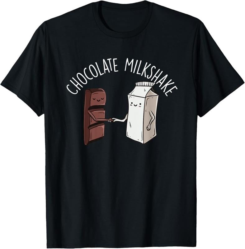 100% Cotton Chocolate Milk Shake Best Friends Funny Chocolate Milk Drink T-Shirt