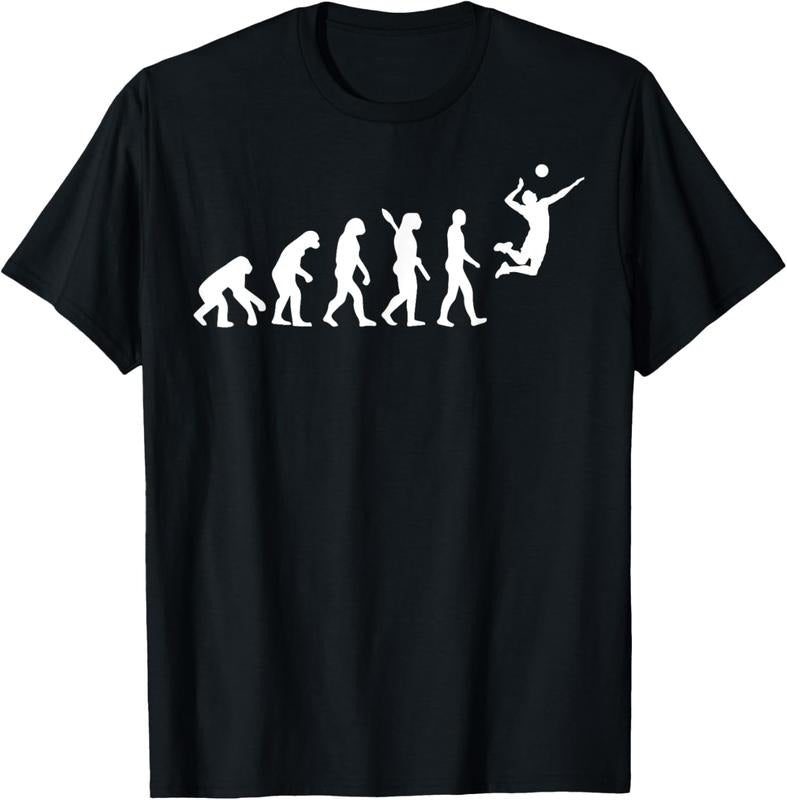 100% Cotton Funny Volleyball Design For Men Women Ball Sports Athletes T-Shirt