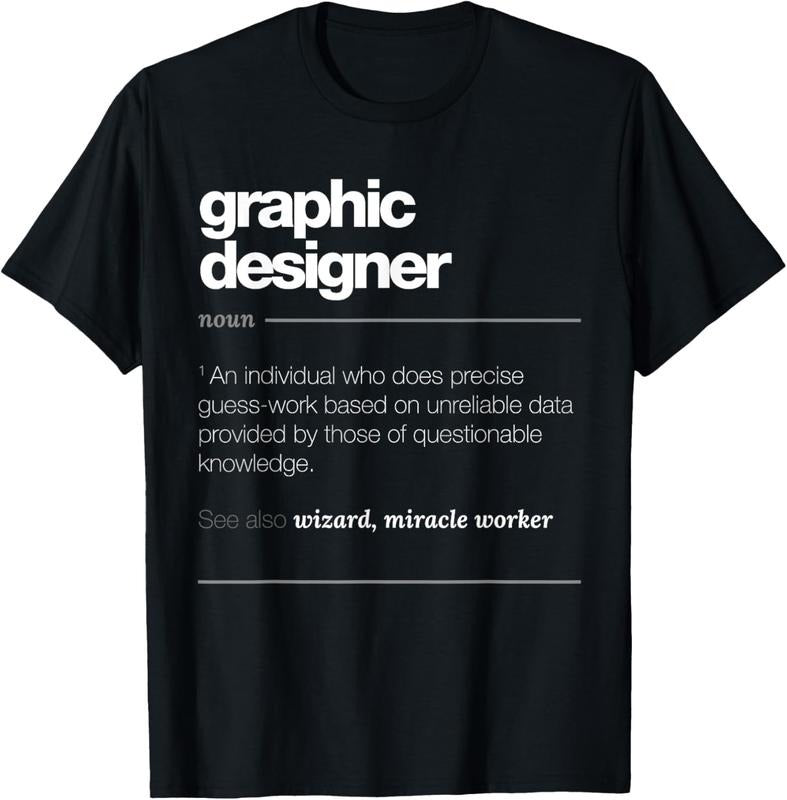 100% Cotton Graphic Designer Definition T Shirt - Funny Job Gift Tee T-Shirt