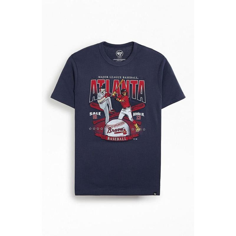 47 Brand Men's Atlanta Braves Team Players T-Shirt - Multicolor
