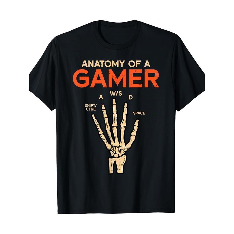 Anatomize Gamer Fun men's T-shirt made in usa