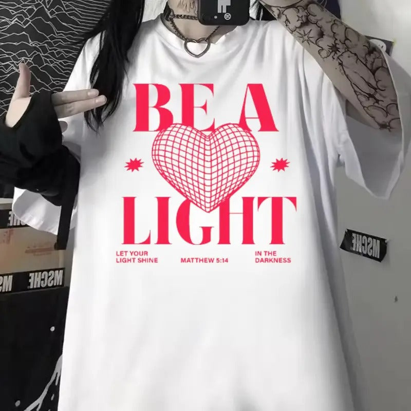 Be A Light Unisex Washed T-Shirt, Outdoors T-Shirt, Cotton Unisex T-Shirt