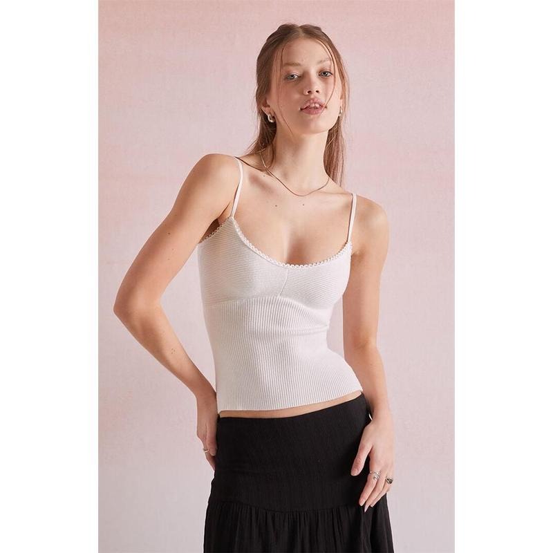 Beverly and Beck Women's Jane Trim Sweater Tank Top