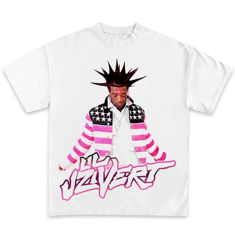 Big Face LillUzi Vert Pink Tape Graphic T-Shirt