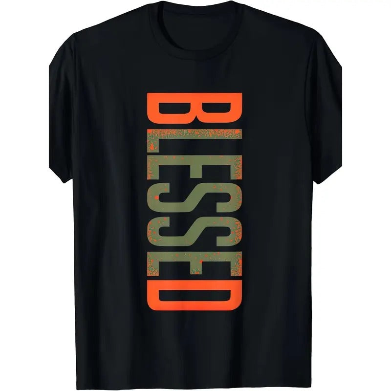 Bless the Olive Army Sun Orange T-shirt 180g Made in USA