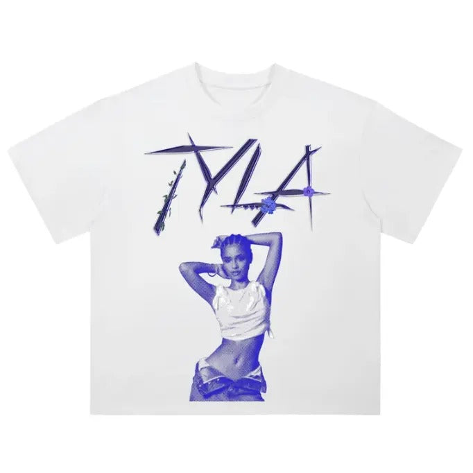 Blue Tyla T-Shirt, Tyla Music Gift, Gifts Fans Shirt