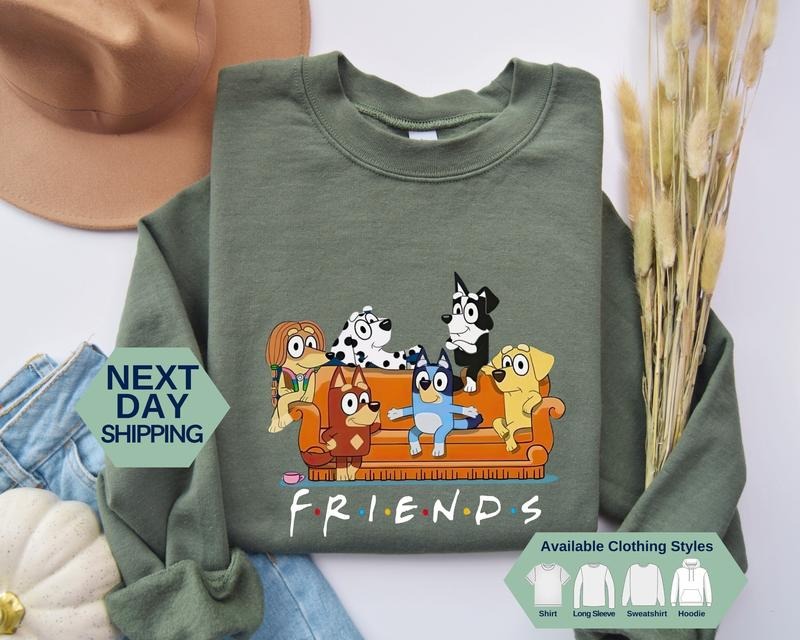 Bluey Family Shirt, Bluey Cartoon Shirt, Bluey Birthday Party sweater