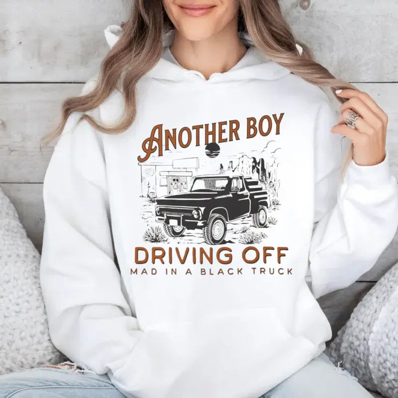 Boy Driving Off Mad Black Truck Shirt, Kelsea Tshirt, Is It Wrong Hoodie, Healed Version, Yeah Sure Okay Sweatshirt, Unisex Sweater Pullover Tee