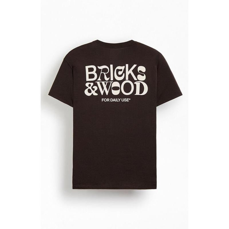 Bricks & Wood Men's For Daily Use Logo T-Shirt - Multicolor