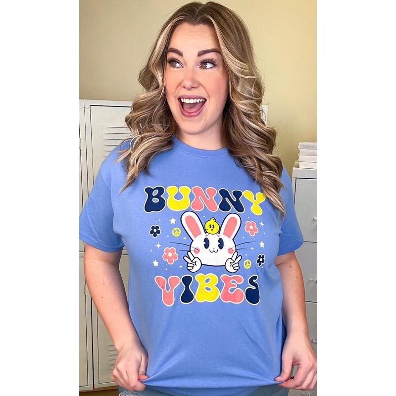 Bunny Vibes Adult Graphic T-Shirt