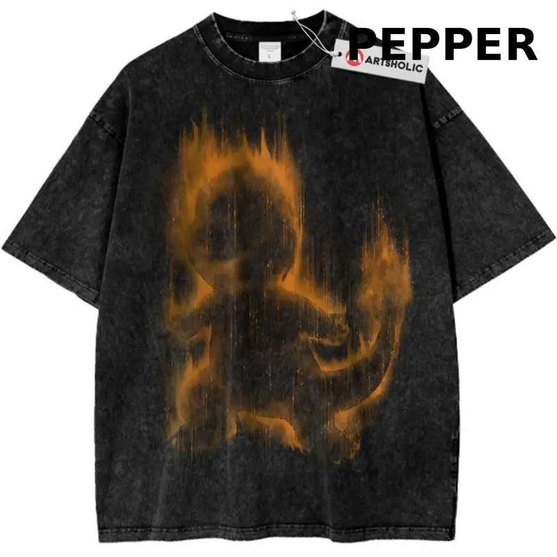 Charmander Shirt, Pokemon Shirt, PKM Shirt, Anime Shirt, Vintage Tee