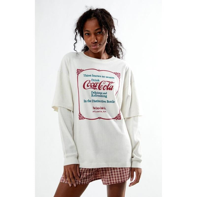 Coca-Cola Women's By PacSun Double Layered Long Sleeve T-Shirt