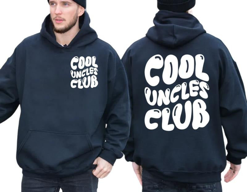 Cool Uncles Club Shirt, Funny Uncle Sweatshirt, Uncle Gifts For Fathers Day, Cool Uncle Hoodie, Gifts From Nephew, Unisex Crewneck Pullover Tee, Crewneck Top
