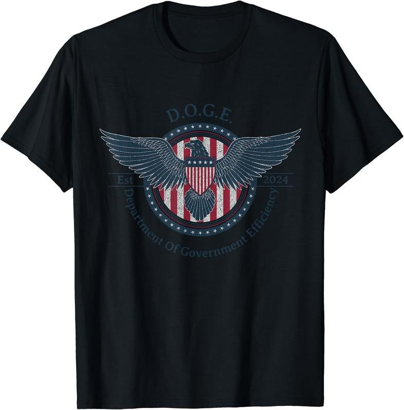 DOGE Department Of Government Efficiency Partiotic T-Shirt | Unisex cotton tee Gifts, Crewneck