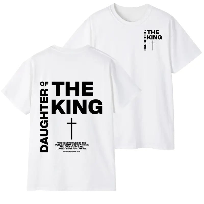Daughter of the King Daughter of God Comfort Colors Long Sleeve T-Shirt Jesus is King Jesus Shirt for Women Christian Shirt Bible Verse Gift