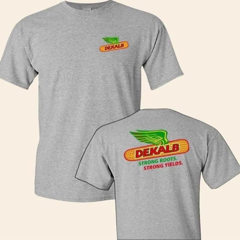 Dekalb Corn Harvest Tee T-Shirt Perfect Everyday Tee HipHop Style Trendy Cotton with Graphic Print