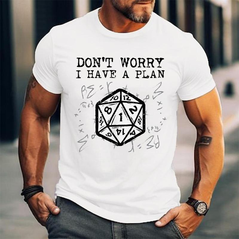 Dont Worry I Have Plan Funny Men Boys Unisex T-Shirt, Cotton 100%, Top Trending Fashion