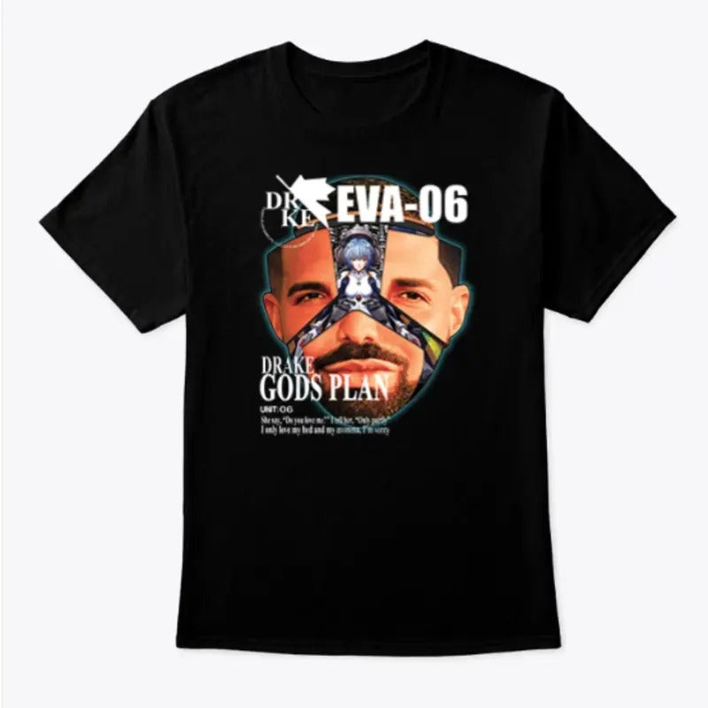 Drake Evangelion Shirt Drake Eva 06 Drake Gods Plan, Gift for him, Gift for her, UNISEX Tshirt