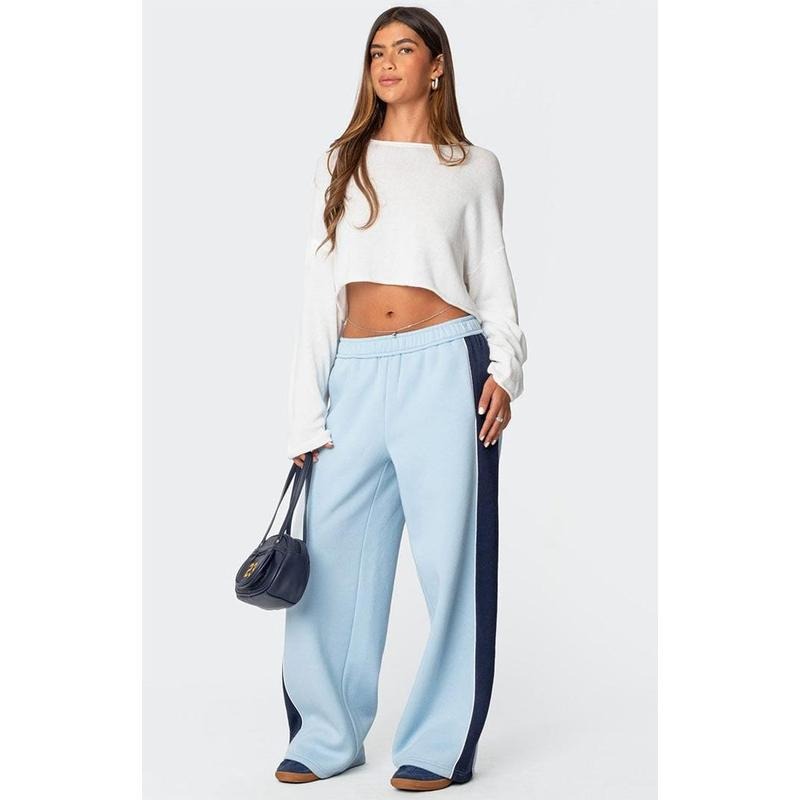Edikted Women's Contrast Panel Sweatpants