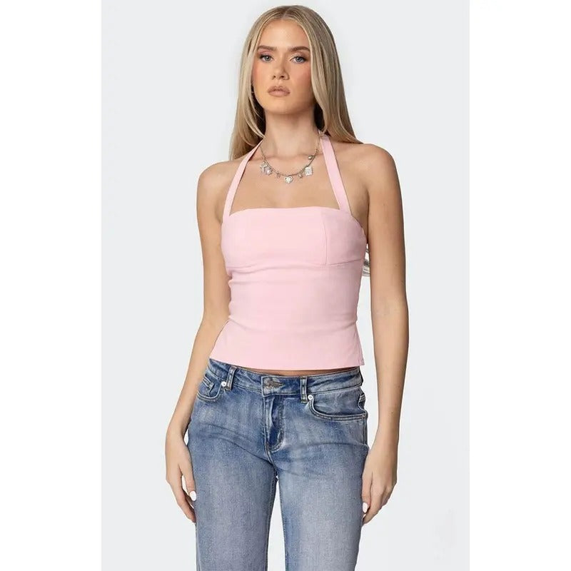 Edikted Women's Dara Halter Topstyle{n002}2