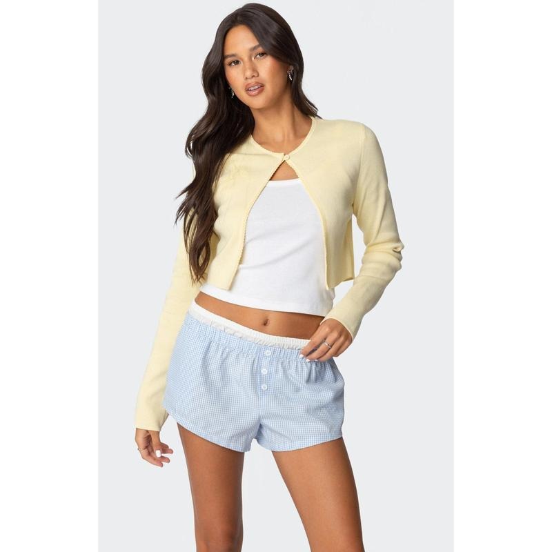 Edikted Women's Jayne Split Front Knit Cardigan