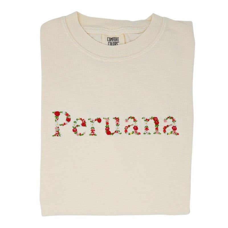 Embroidered "Peruana" T-Shirt - A Blend of Comfort and Cultural Pride