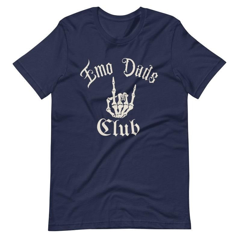 Emo Dads Club Elder Emo Dadlife Unisex t-shirt Skeleton Rock On Hoodie, T-shirt and sweater