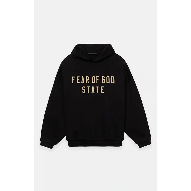 Fear of God Essentials Men's Black Fleece Hoodiestyle{n002}2