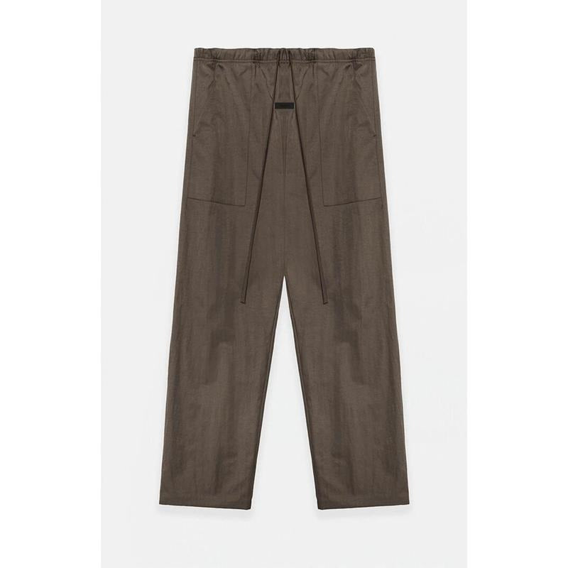 Fear of God Essentials Men's Brown Textured Nylon Utility Pants