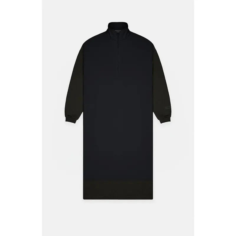 Fear of God Essentials Men's Women's Jet Black Nylon Fleece Mock Neck Sweater Dress