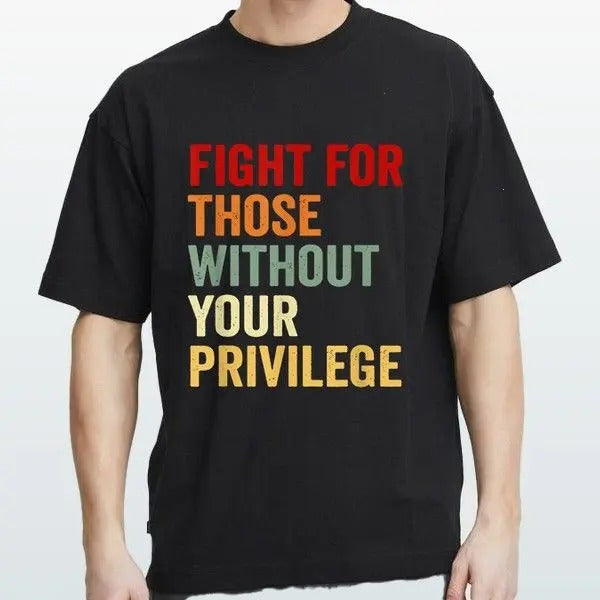 Fight For Those T-shirt Great For On The Go Looks Retro Graphic Bold Style For Streetwear Lovers