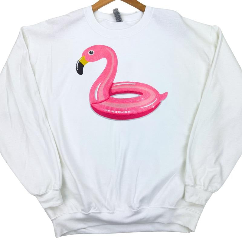 Flamingo Floaty Patch Sweatshirt