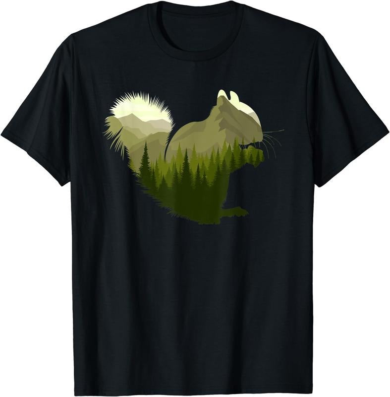 Forest Squirrel T-Shirt | Unisex Cotton Tee, Short Sleeve, Size S-5XL