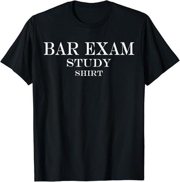 Funny Bar Shirts, Bar Exam Study T-Shirt Menswear Top - Funny Shirts For Night Out Casual Classic