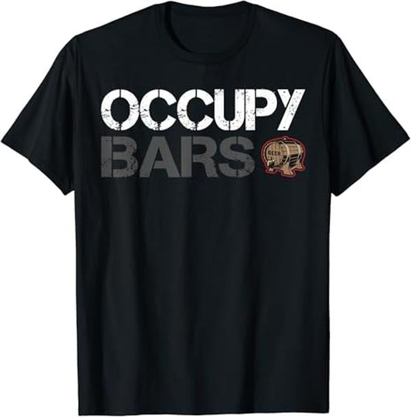 Funny Bar Shirts, Mars Parody Space Travel Beer Humorous T-Shirt Menswear Top - Funny Shirts For Night Out Casual Classic