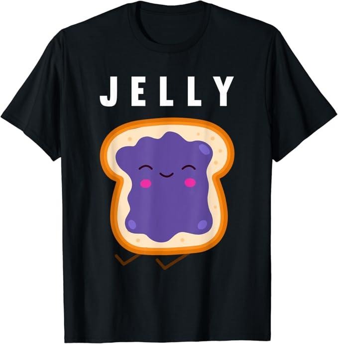 Funny Best Friend Shirts, Gift For Best Friend, Peanut Butter And Jelly Best Friend Matching T-Shirt Menswear Top Casual Classic