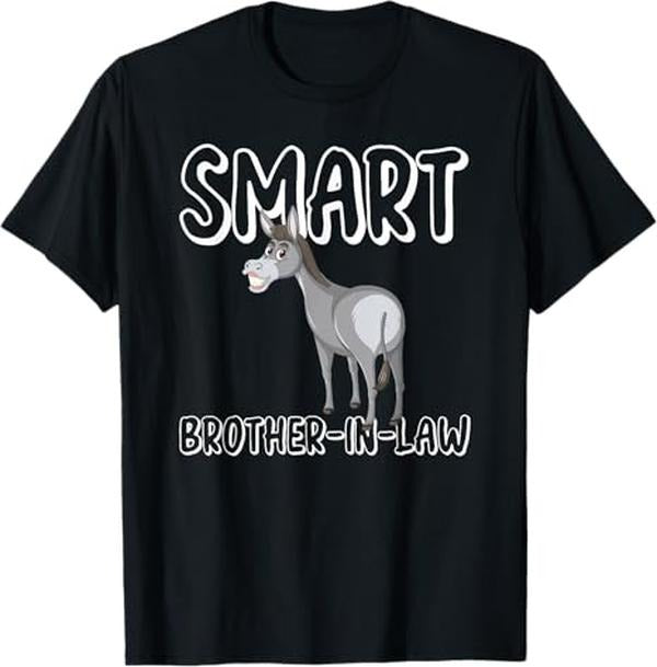 Funny Brother in Law Shirts, Gift For Brother, Smart Brother-In-Law Funny Men's Brother In-Law Gift T-Shirt - Menswear Top Womenswear Womenswear