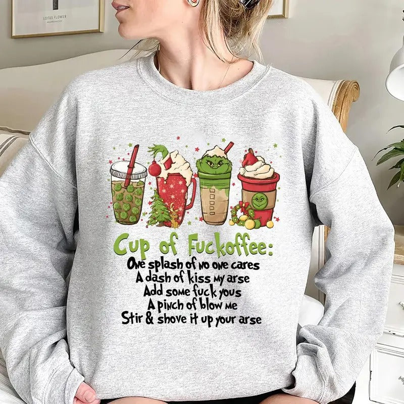 Funny Christmas Coffee Sweatshirt, Hoodie, Tshirt, Cute Christmas 2024 Gifts