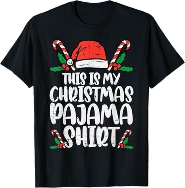 Funny Christmas Shirt, Christmas Gift, This Is My Christmas Pajama Shirt Funny Xmas PJs Men Women T-Shirt - Menswear Topstyle{n002}2