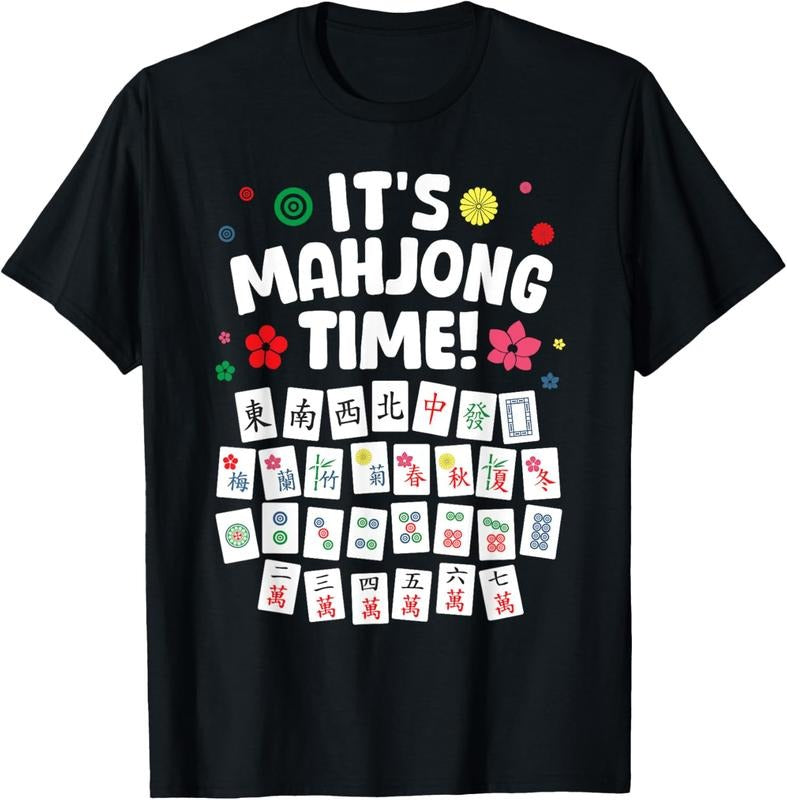 Funny Mahjong Design For Men Women Mah Jongg Mahjong Player T-Shirt