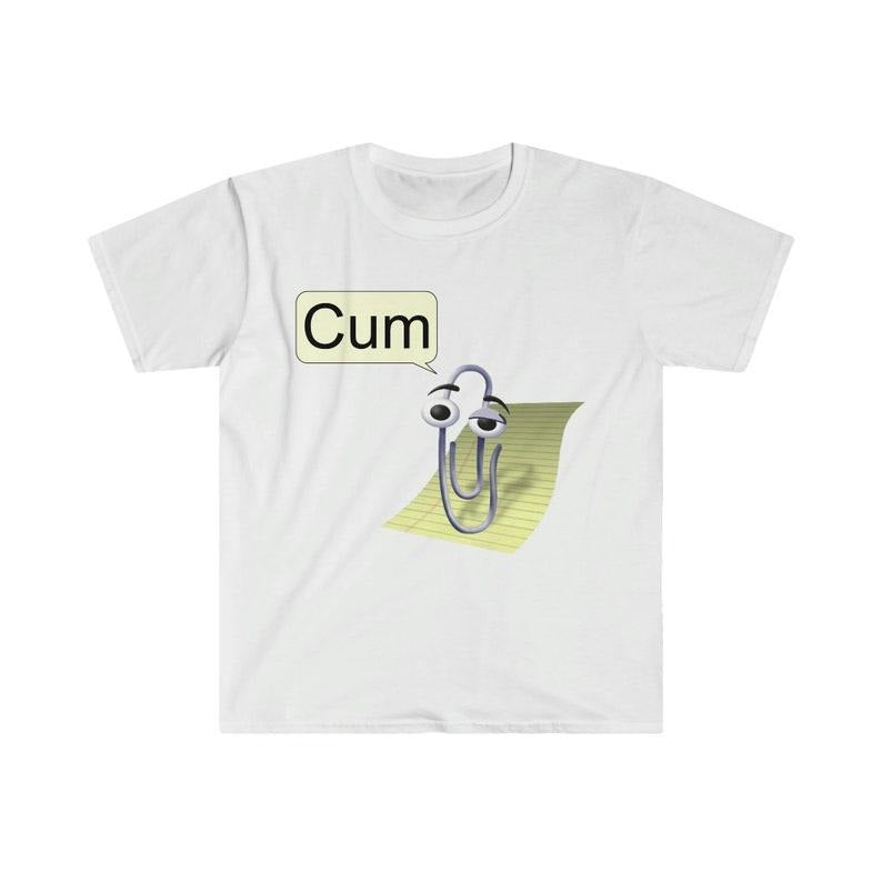 Funny Meme Shirt, Clippy "Cu*" Tee, Gift Unisex T-Shirt