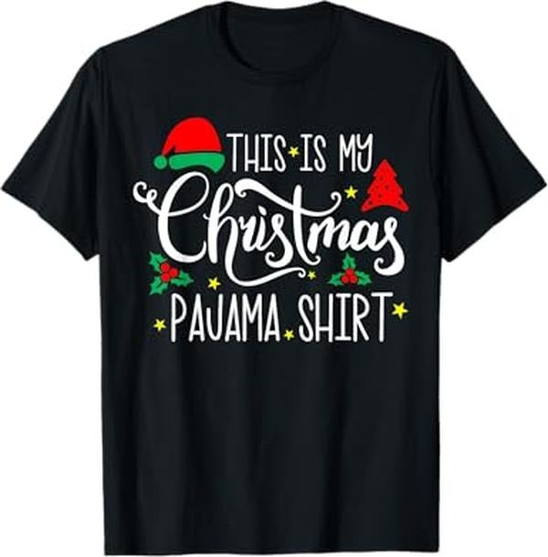 Funny Xmas Men Women Family T-Shirt, Funny Family Christmas Pajama Cute Xmas Retro Holiday T-Shirt - Menswear Top
