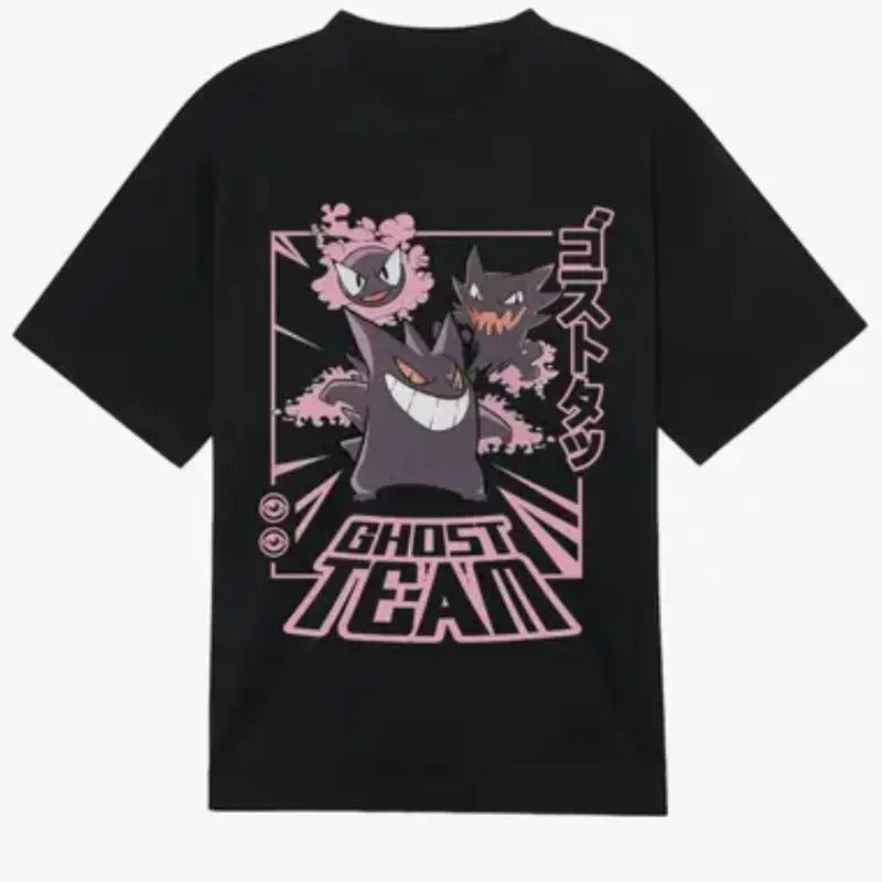 Gengar Ghost Team Evolution T-shirt Funny Shirt Graphic Tee Stylish Anime Manga Lover Gifts, Pokemon Shirt, Vintage graphic tees, Vintage anime tees, Gengar Shirt, Halloween Shirt, Tshirt for Man Top Menswear