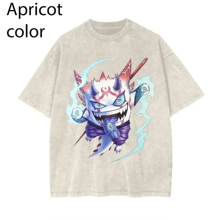 Gengar Pokemon X Demon Slayer Shirt, Pokemon Graphic T-shirt, Anime T-shirt, Funny T-shirt, Vintage Graphic Tee, Cotton Streetwear