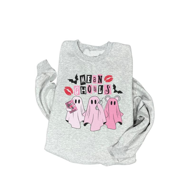 Ghoul Girls Halloween T-Shirt Long Sleeve Crewneck